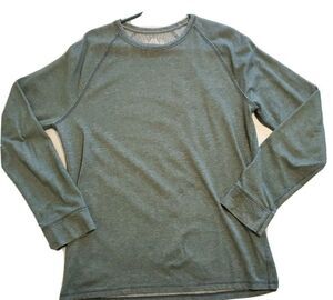 Womens T-Shirt Large Lightweight Long Sleeve American Rag Green Casual Pullover